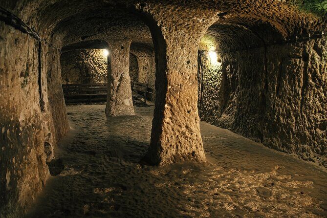 2-Day Cappadocia Tour with Optional Balloon Ride from Istanbul - Kaymaklı Underground City: tuff rock stairs and tight tunnels
