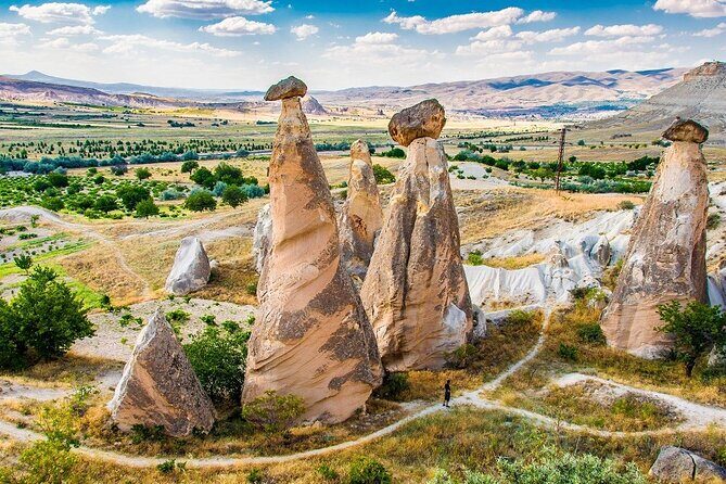 all inclusive/Day Trip Istanbul to Cappadocia Red Tour w Flight - Pasabag (Monks Valley): Three-Headed Fairy Chimneys