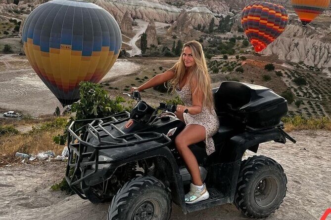 Atv tour in Cappadocia - Kızılçukur Valley sunset views: using the final timing well