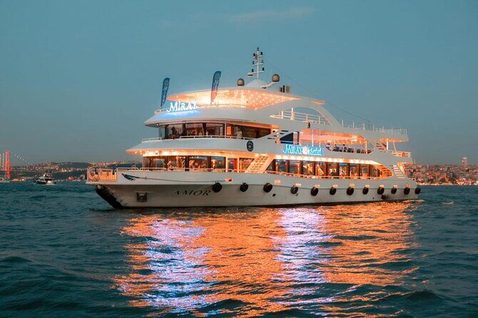 Bosphorus Dinner Cruise & Live Show – Private Table - Night route basics: seeing the Bosphorus Bridge and the continents meet
