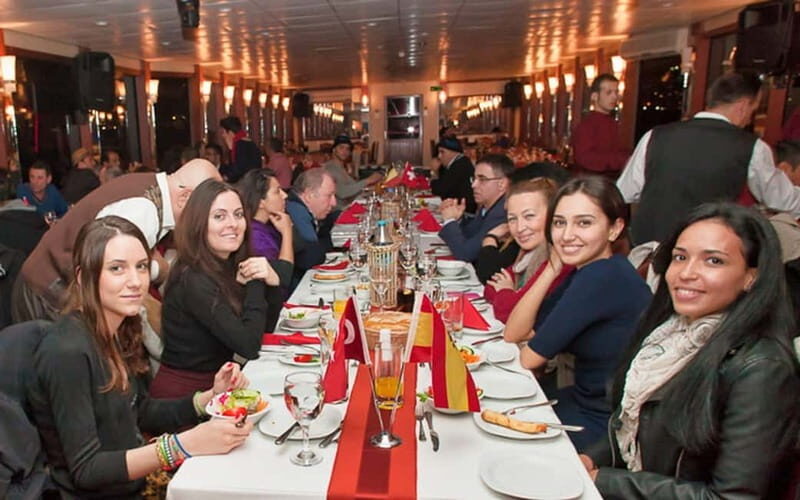 Bosphorus Dinner Cruise & Shows - Istanbul Lights From the Bosphorus Strait at Dinner Time