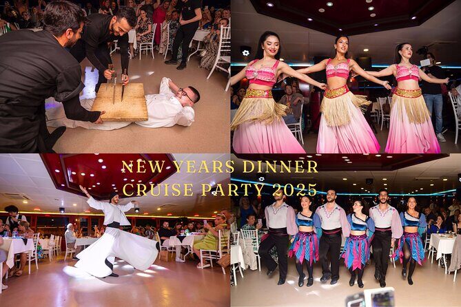 Bosphorus New Years Dinner Cruise Party in Istanbul 2026 - The cruise timing: 5 to 6 hours of Istanbul by water