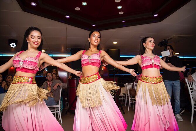 Bosphorus New Years Dinner Cruise Party in Istanbul 2026 - Performances on board: belly dance, folk dance, and a DJ