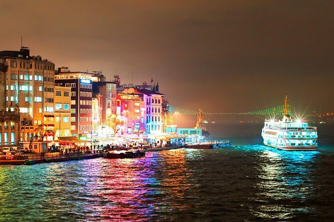 Bosphorus Night Cruise: Dinner, Drinks & Hotel Pickup - Key Highlights at a Glance