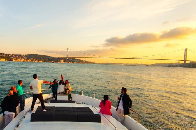 Bosphorus Sunset: An Enchanting Yacht Cruise in Istanbul - Bridges, fortresses, and that pause at sunset
