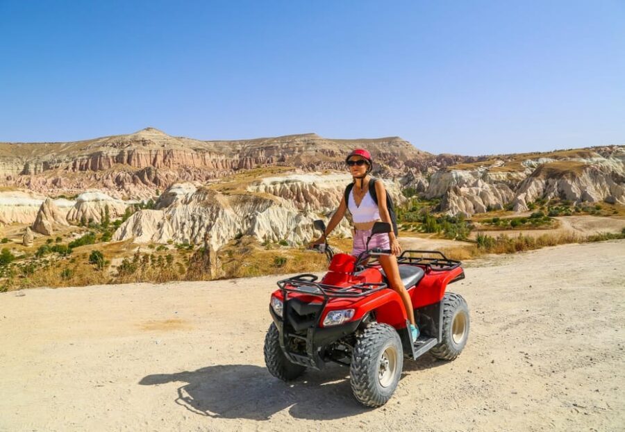 Cappadocia ATV (Quadbike) Tour - Kızılçukur (Red Valley) color shift at sunset