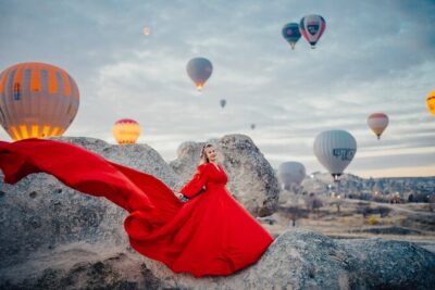 Cappadocia Photoshoot with Flying Dress & Instagram Reels - Pickup, dress selection, and how the timeline really works