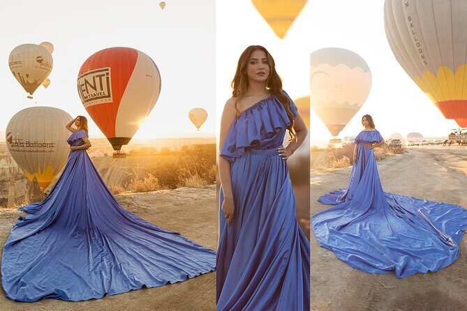 Cappadocia Photoshooting with Flying Dress - Love Valley Golden Hour: Where Sunrise Light Does the Work