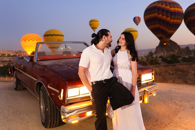 Cappadocia Private Photo Shoot with Flying Dress & Vintage Car - Flying dress: how to make the outfit look natural in real wind