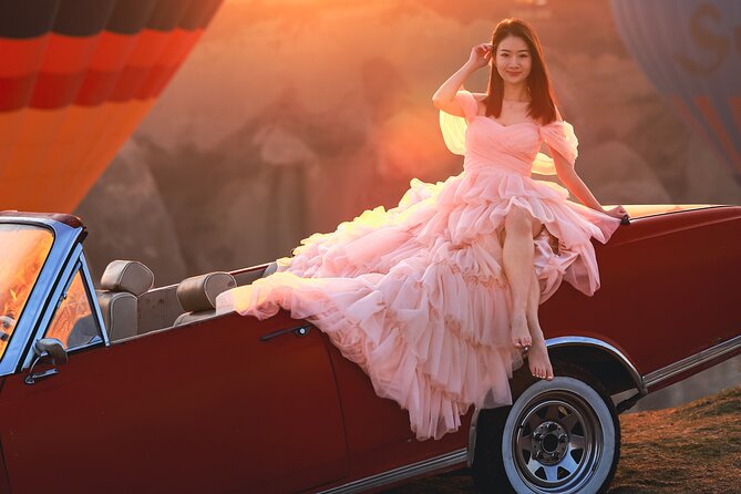 Cappadocia Private Photo Shoot with Flying Dress & Vintage Car - Price and value: what $355.04 per person is paying for