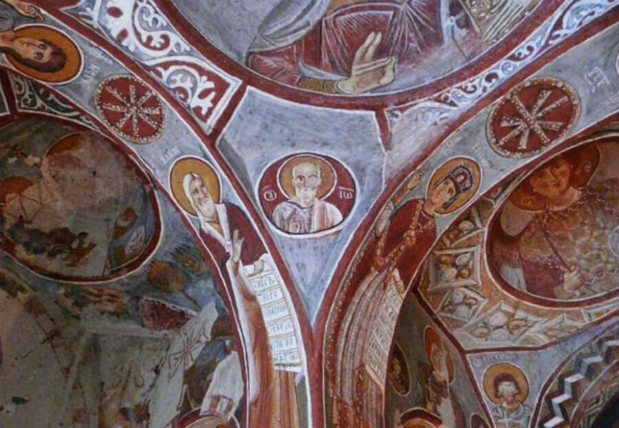 Cappadocia: Red Tour and Sunrise Balloon Tour - Göreme Open Air Museum: Byzantine Cave Churches and Frescos