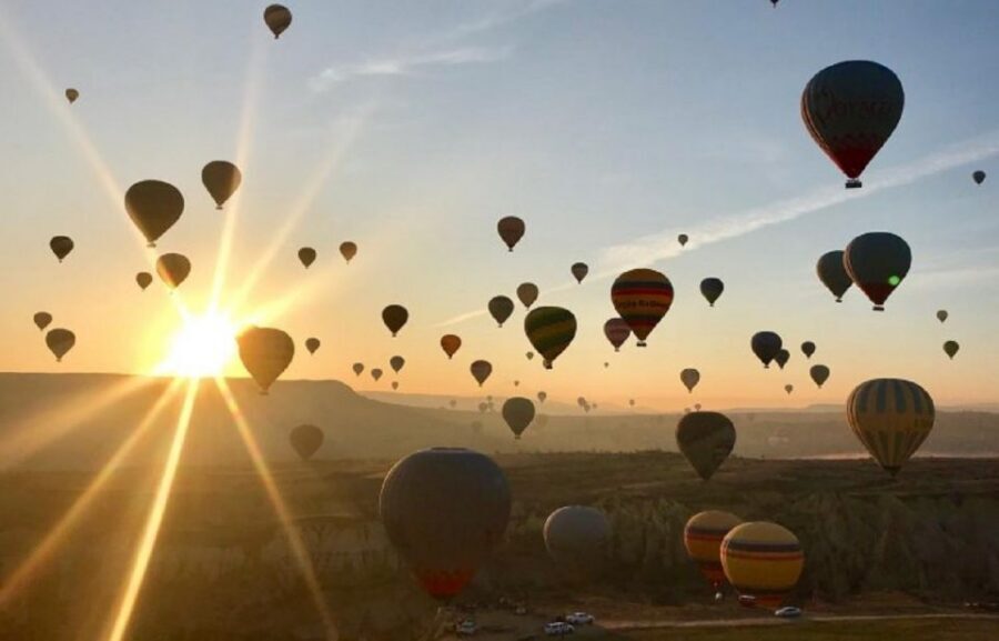 Cappadocia: Red Tour and Sunrise Balloon Tour - Esentepe Panoramic View and Uchisar Castle on the Highest Rock