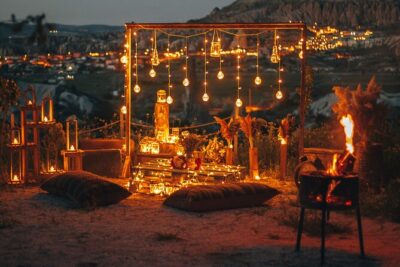 Cappadocia Romantic Dinner İn The Valley with Concept - The concept dining setup: decor, privacy, and the valley views