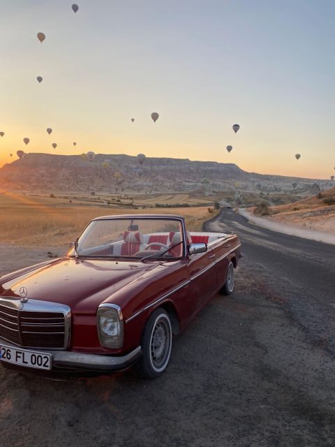 Cappadocia: Sunrise, Day Tour & Sunset Classic Car Tour - Vintage-car balloon chasing in Cappadocia’s early light