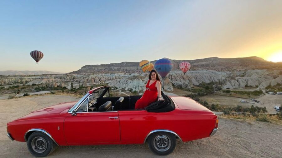Cappadocia: Sunrise, Day Tour & Sunset Classic Car Tour - From hotel pickup to ranch safety and the zipline