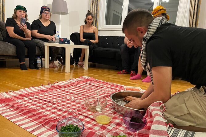 Çiğ Köfte Cooking Class/Night with Traditional Music At Home - Urfa-Style Kneading, Done With Music
