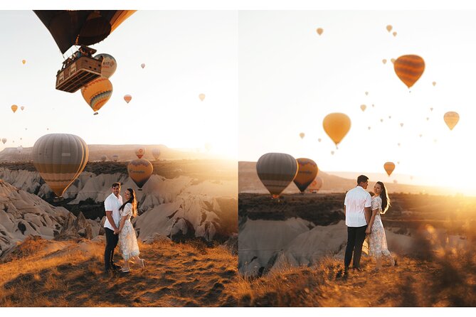 Fascinating Cappadocia Photoshoot by Private Minivan - Red Valley: the classic Cappadocia backdrop, timed for balloons