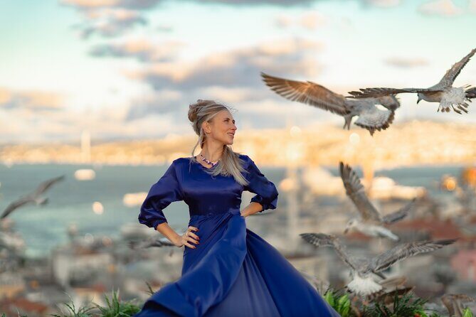 Flying Dress Photography on an Iconic Rooftop in Istanbul - Tea or coffee in the waiting room after your shoot
