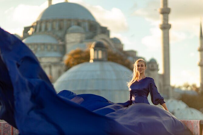 Flying Dress Photography on an Iconic Rooftop in Istanbul - Private session energy: getting direction without feeling awkward