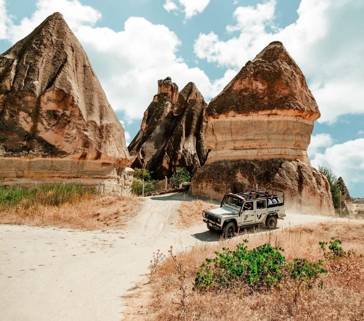 From Göreme/Ürgüp: Cappadocia Jeep Safari Sunrise or Sunset - The Photo Stops: Fairy Chimneys, Valleys, Caves, and Rock Formations