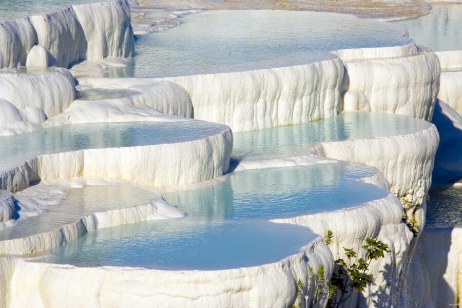 From Selcuk/Kusadasi/Izmir: Pamukkale Full-Day Tour - Pamukkale travertines and the warm terraces: what you should plan for on foot