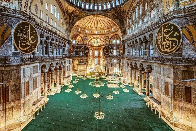 Hagia Sophia, Basilica Cistern, Grand Bazaar Skip the Ticket Line - Basilica Cistern: Marble Columns Below Street Level