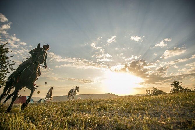 Horse Riding in Cappadocia in fairy chimeys - Red Valley at the Top: Breaks, Pictures, and the Cross Church Cafe