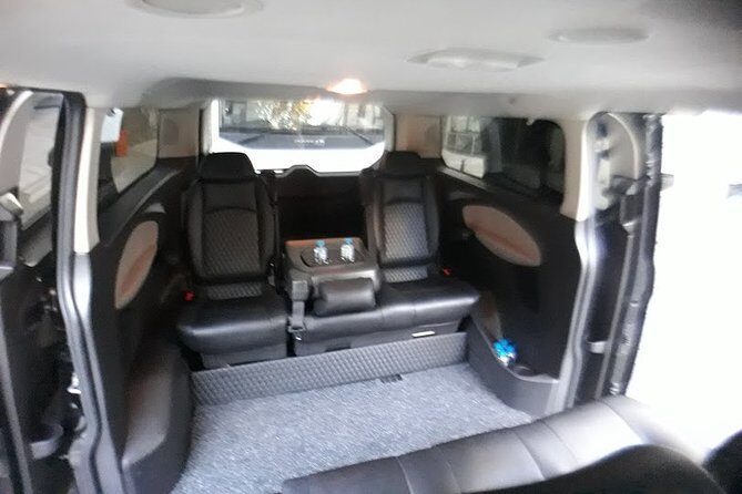 IST Airport Transportation - The van comfort: A/C, clean interior, and small extras