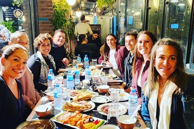 Istanbul: Authentic Turkish Food Night and Rooftop Tour - Süleymaniye Rooftop Break: Tea, Coffee, Salep, and the Big View