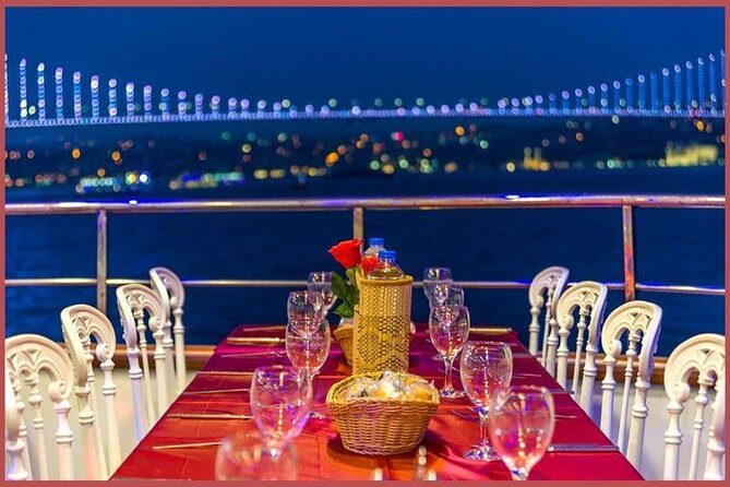 Istanbul Bosphorus Cruise with Dinner and Belly-Dancing Show - The Bosphorus at night: Europe meets Asia on one moving postcard