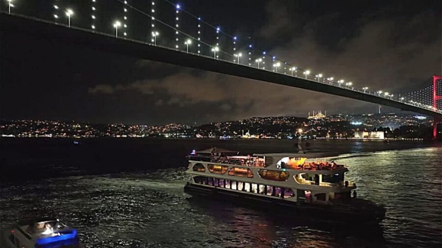 Istanbul: Bosphorus Dinner Cruise with Drinks & Turkish Show - Dinner service and show flow: starters, main choice, then the dances
