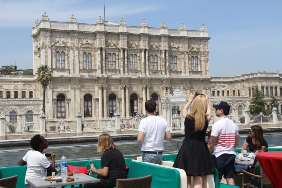 Istanbul: Bosphorus Strait and Black Sea Lunch Cruise - Dolmabahçe and the stretch of Ottoman-style waterfront power