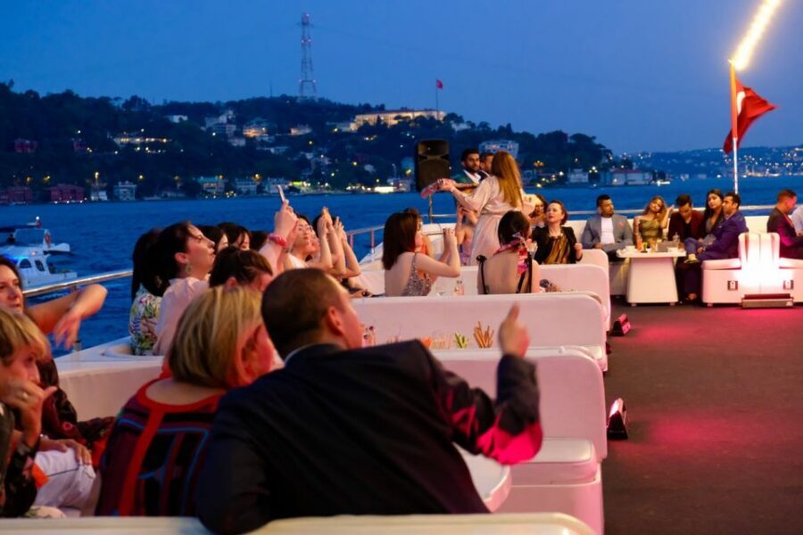 Istanbul: Bosphorus Sunset Cruise with Dinner - Galataport and Karaköy: getting your bearings fast from the water