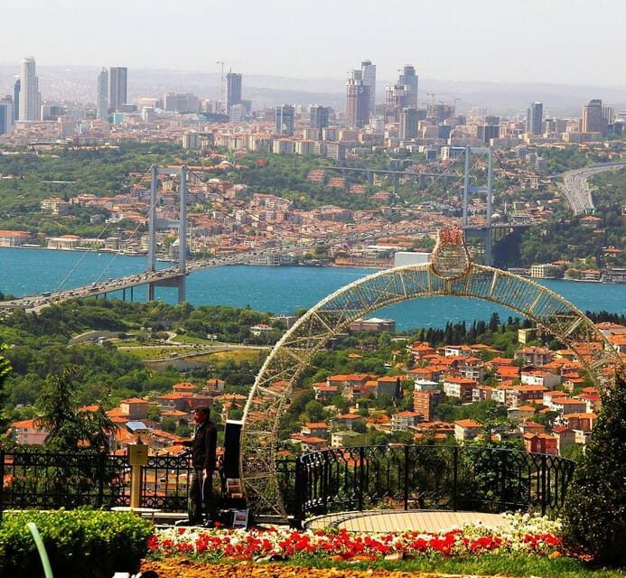Istanbul Europe&Asian Sides Full Day Tour-with Boat & Lunch - Çamlıca Hill and Camlıca Mosque: the quickest way to get your bearings