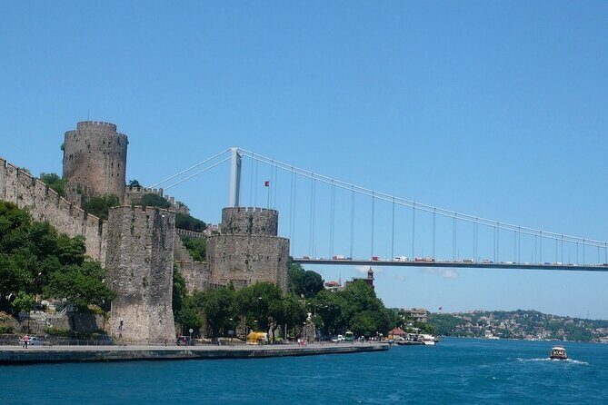 Istanbul Highlights Bosphorus Stops 1 +2 (Europe + Asia) - Bosphorus Strait Boat Cruise: Bridge Views, Fortress Stops, Photo Time