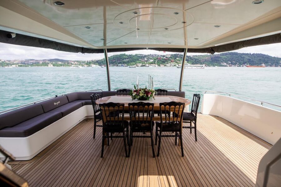 Istanbul: Private Bosphorus Tour On Luxury Yacht Pre #7 - Dolmabahçe and Çırağan: The Waterfront Beauty Closes Strong