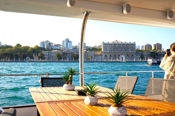 Istanbul Private Luxury Yacht on Bosphorus 25 Meter 82 Feet - Dolmabahçe and Çırağan palaces: big statements from the Bosphorus side