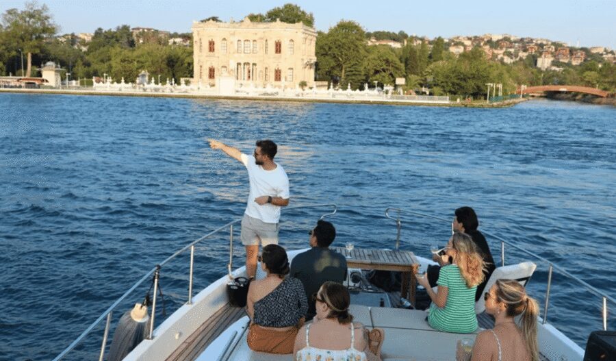 Istanbul: Small Group Yacht Tour with Unlimited Wine - Dolmabahçe Palace and Çırağan Palace: Grand Waterfront Architecture in Motion