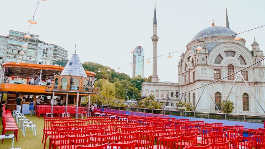Istanbul: Turkish Night on the Bosphorus Dinner Cruise - Sailing between continents with Istanbul lit up