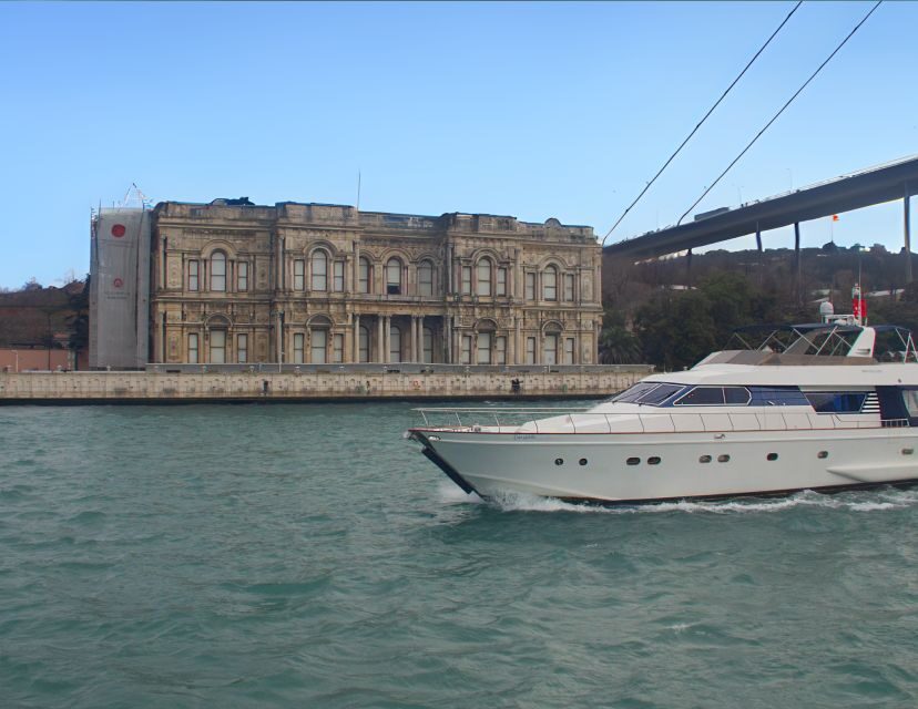 Istanbul:Golden Horn&Bosphorus Sunset Cruise on Luxury Yacht - Rumeli Fortress to Fatih Sultan Mehmet Bridge: forts, power, and scale