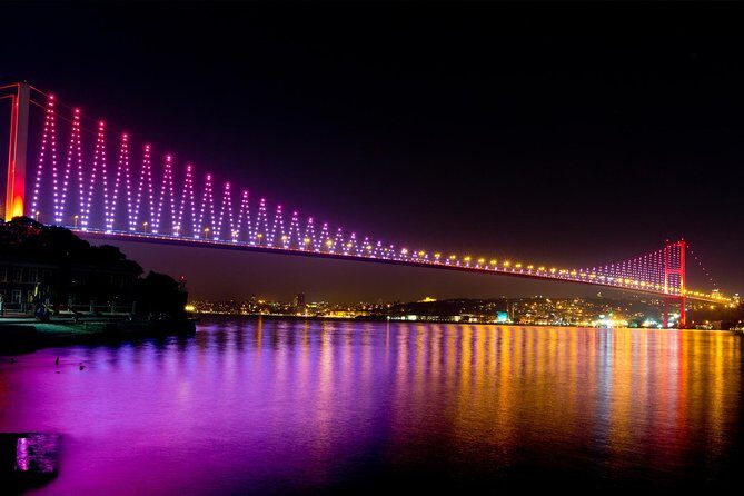 Luxury Bosphorus Dinner Cruise with Turkish Night Show - The Bosphorus at Night: Bridges, Palaces, and Movie-Scene Views