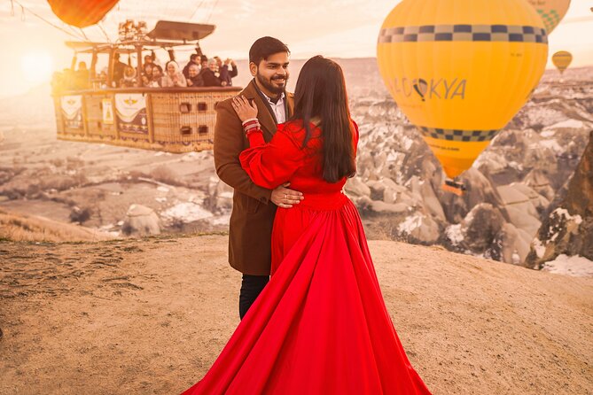 Marriage Proposal and Photoshoot in Cappadocia with Balloon view - Key highlights