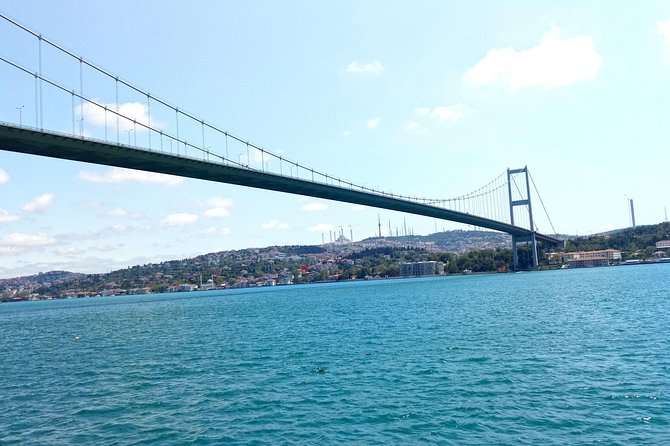 Morning Bosphorus Tour 3 Hours - Bosphorus Bridge: unforgettable angles with the boat underneath