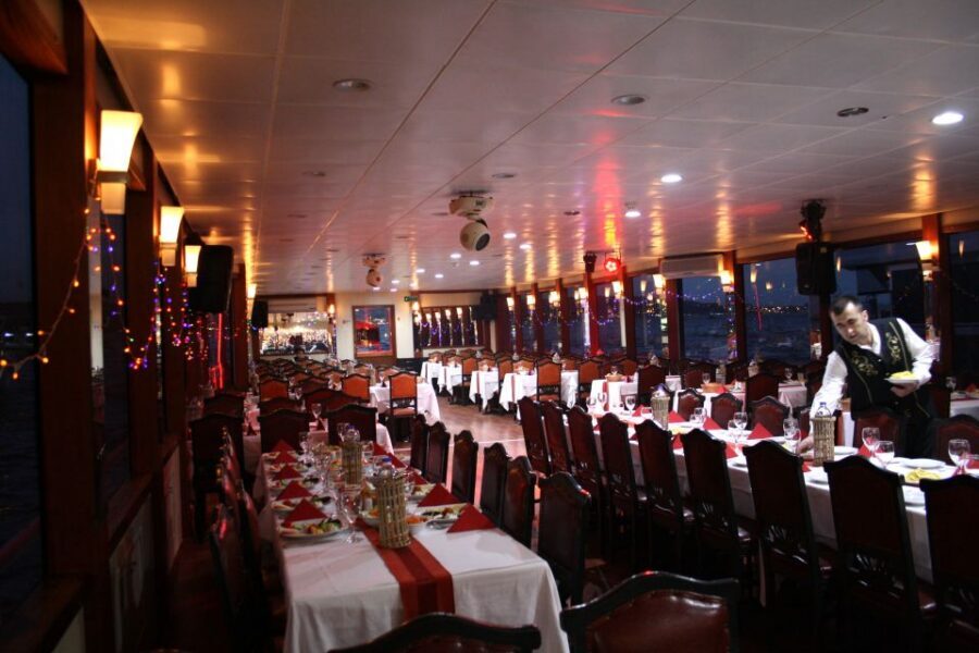 New Year Party on the Bosphorus dinner unlimited drinks inc. - Live entertainment on deck: DJ music plus Turkish dance moments