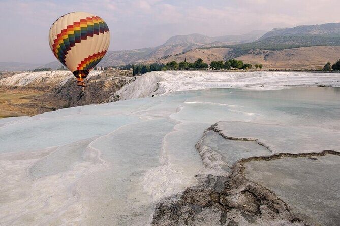 Pamukkale Hot Air Balloon Tour with Champagne - Stop at Pamukkale: White Terraces From Above and Around You