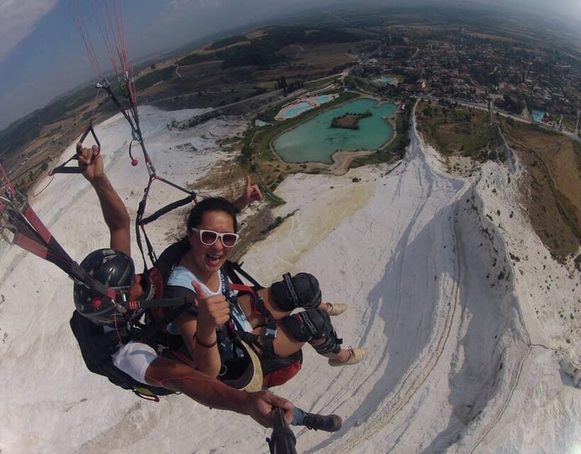 Pamukkale: Tandem Paragliding with Ancient Hierapolis Views - Photos and videos: how the souvenir cost sneaks up