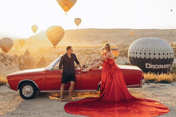 Private Classic Car Sunrise Balloon Chasing Experience - Stop 2: Love Valley for Those Famous Rock Shapes and Big Balloon Views