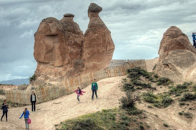 Semi-Private Cappadocia Day Tour from Istanbul, Cappadocia Hotels - Ortahisar panorama: reading the rock fortress