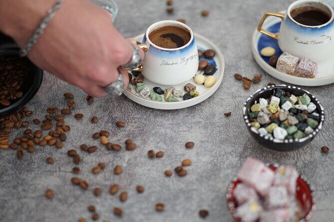 Turkish Coffee on Sand Workshop: Fortune Telling & Gift Set - The fortune telling moment: close your cup, then interpret the grounds