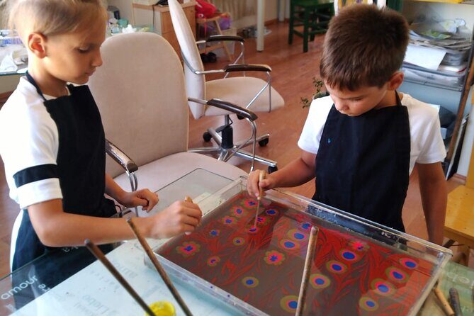 Turkish Marbling Paper Art Workshop - Materials, paper, and what you’ll take home